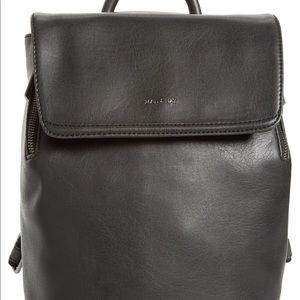 Matt & Nat Vegan Leather Black Fabi Mini Backpack